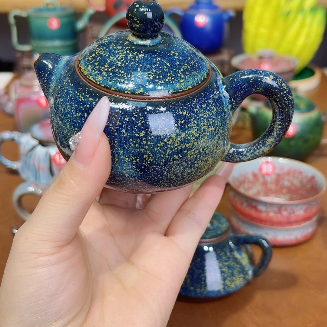 茶***听瓷片禹州钧瓷艺术作品