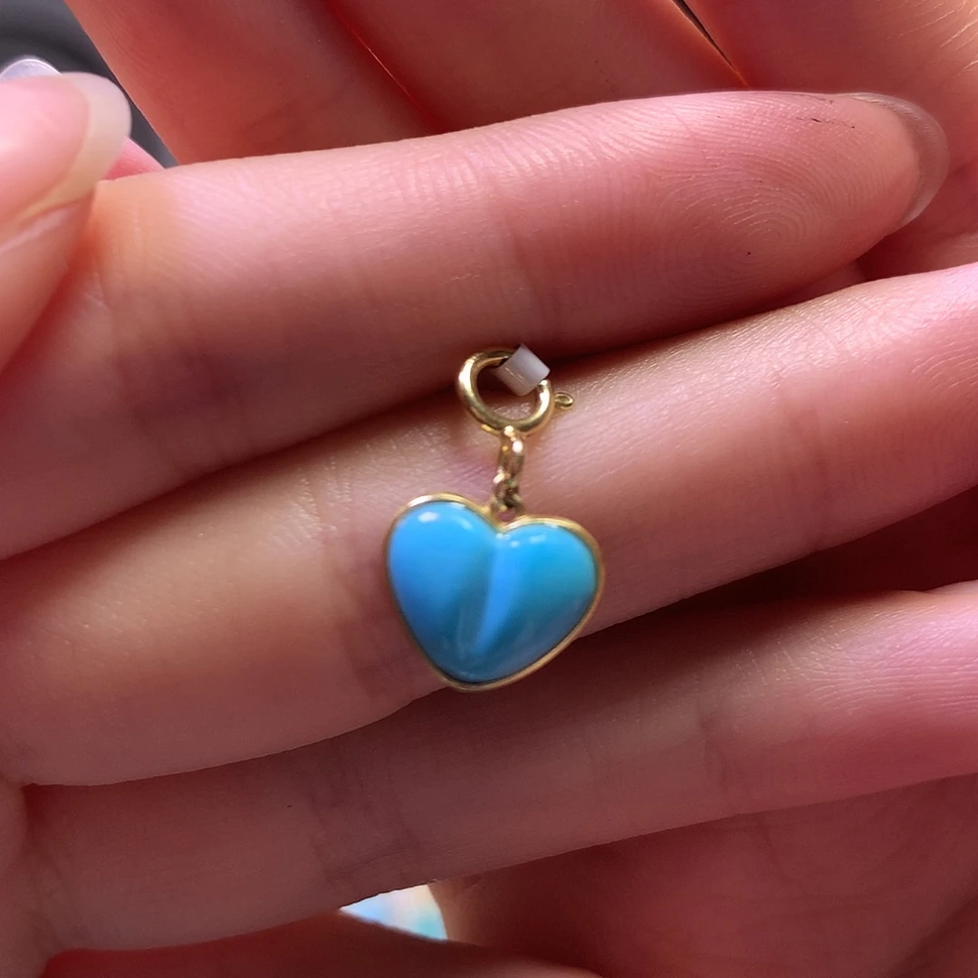 绿松石18K金镶嵌滴流