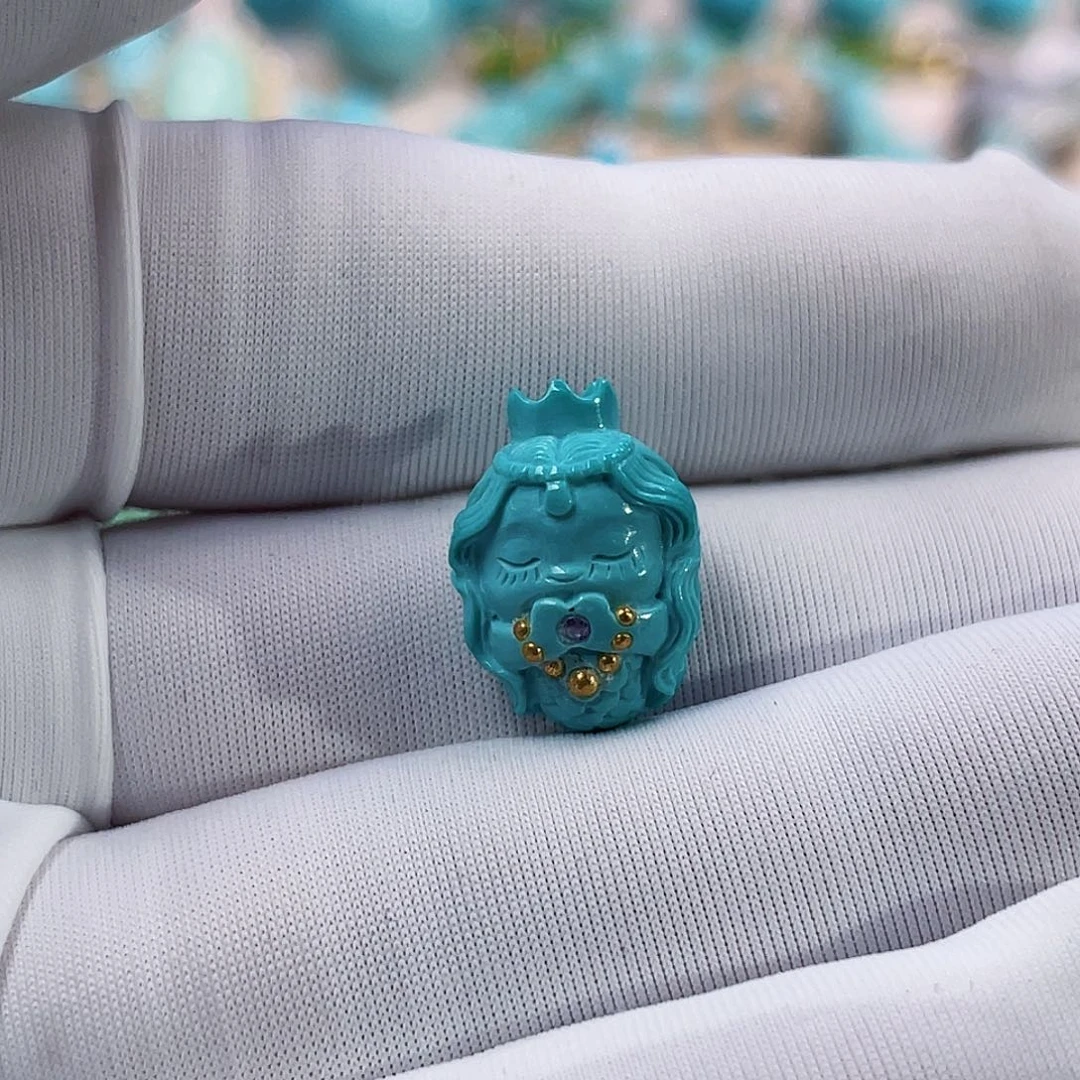 绿松石珠宝奇石未镶嵌小**?