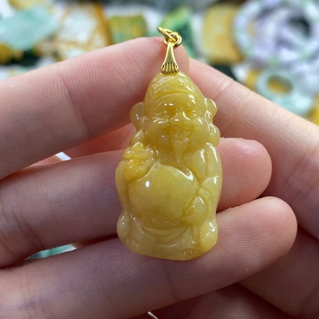 翡翠未镶嵌颈饰吊坠