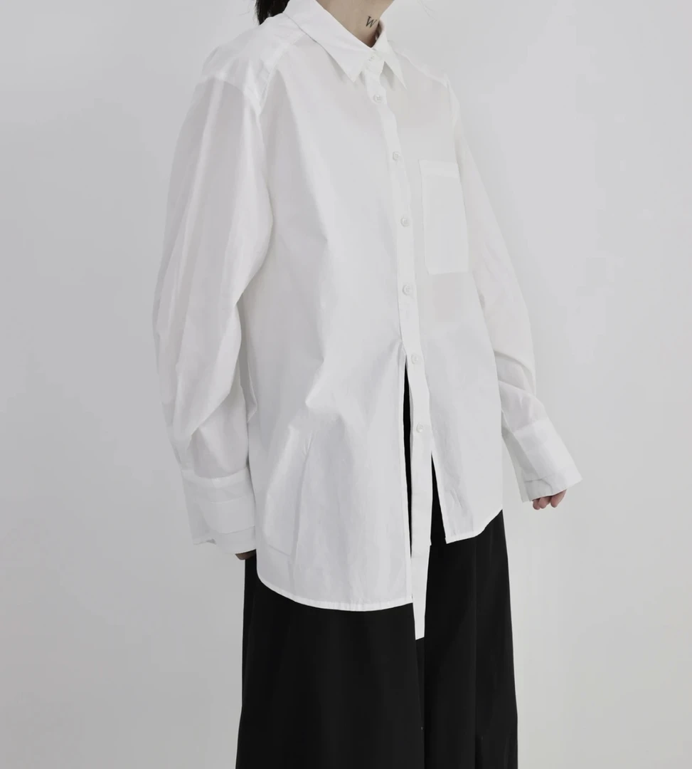 长袖衬衫女宽松设计款简约春季新款潮流