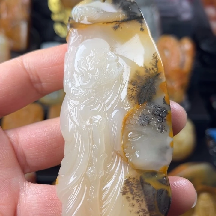 石英质玉（黄龙玉）未镶嵌手链