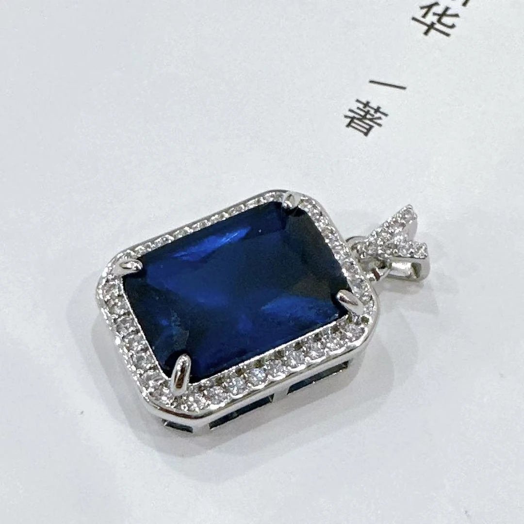 【清梧云初】蓝宝石吊坠820