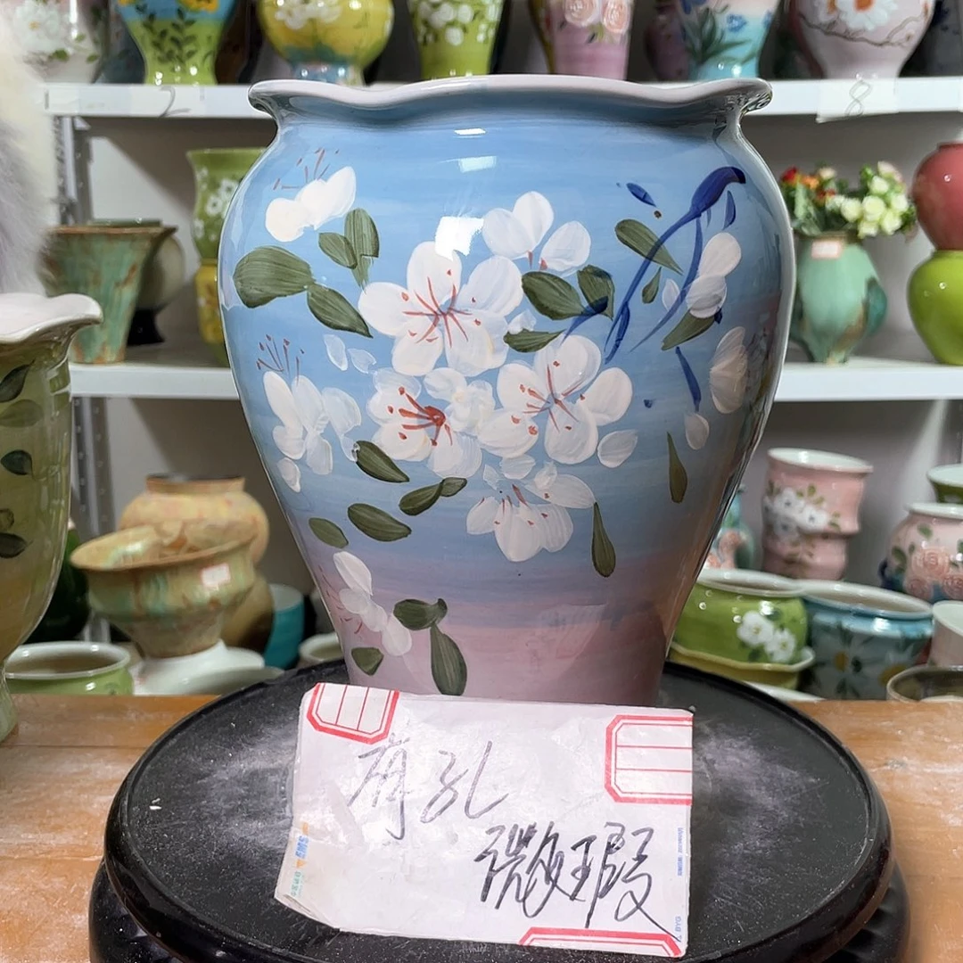 景德镇陶瓷高温花盆口15高26