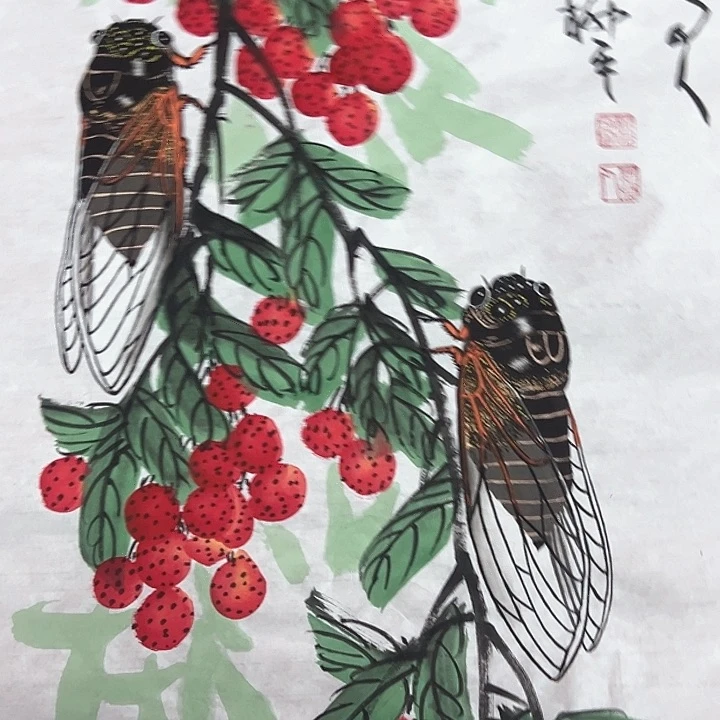 国画本人纯手绘作品作品