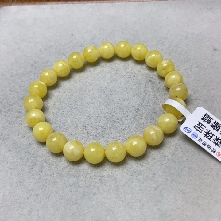 未镶嵌蜜蜡裸石手串