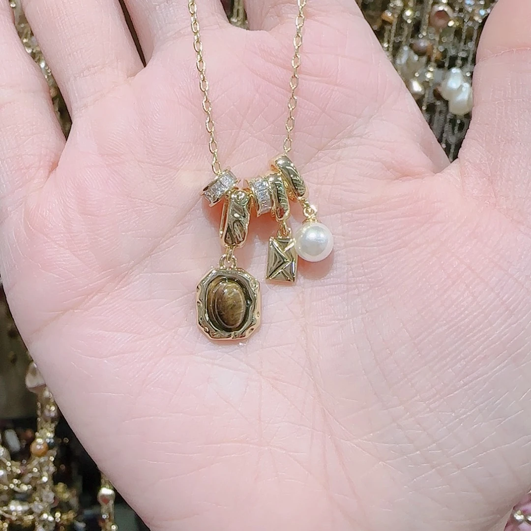 锆石铜合金925银项链