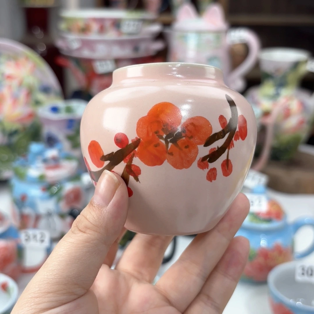 景德镇手绘高温釉下彩陶瓷茶具