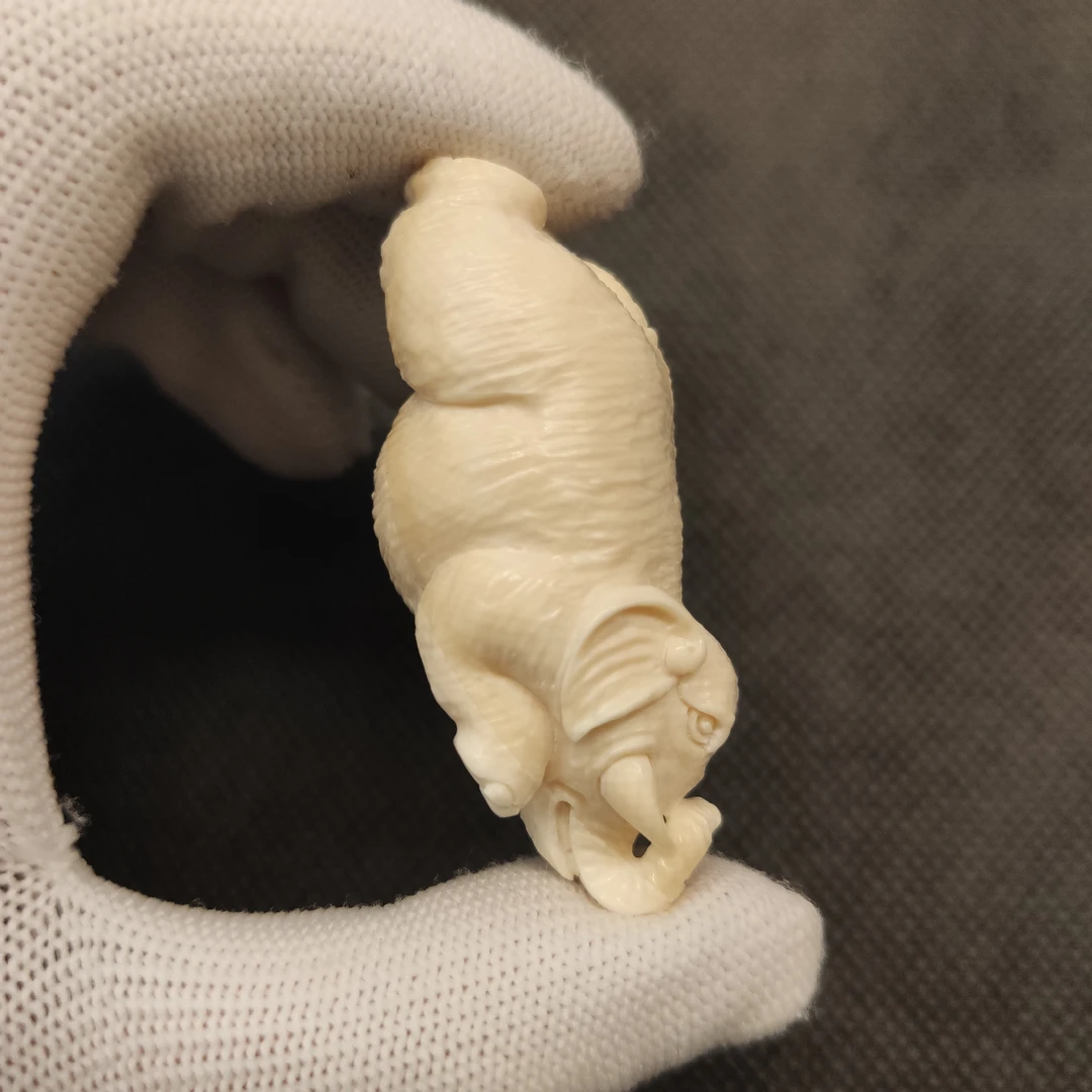 【叶】B00745飞天小象猛犸牙工艺品
