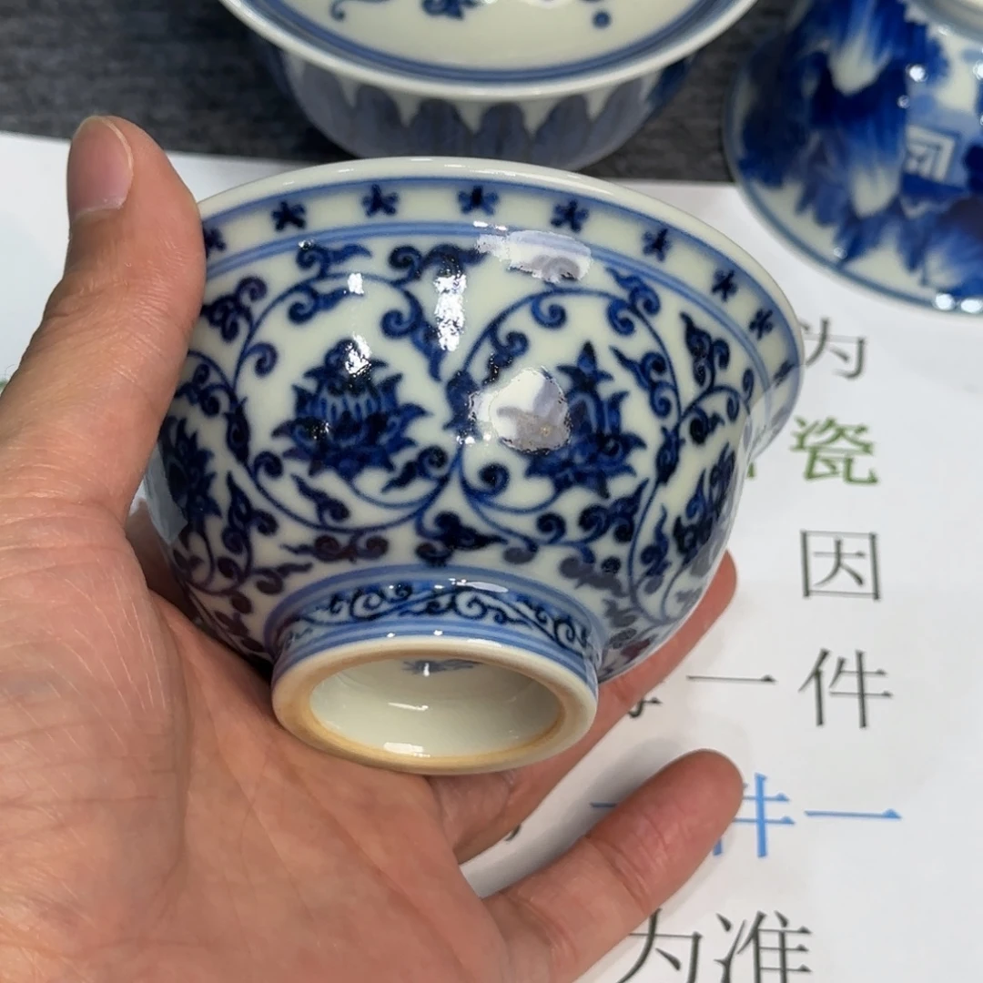 杯子瓷当代仿古精品全手工