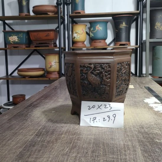 紫砂花盆库存尾货清仓