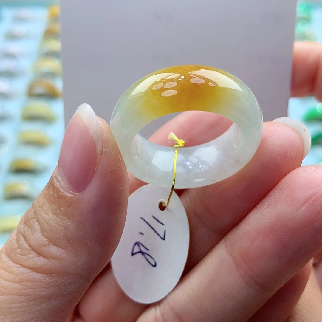 翡翠戒指未镶嵌李*福1718圈