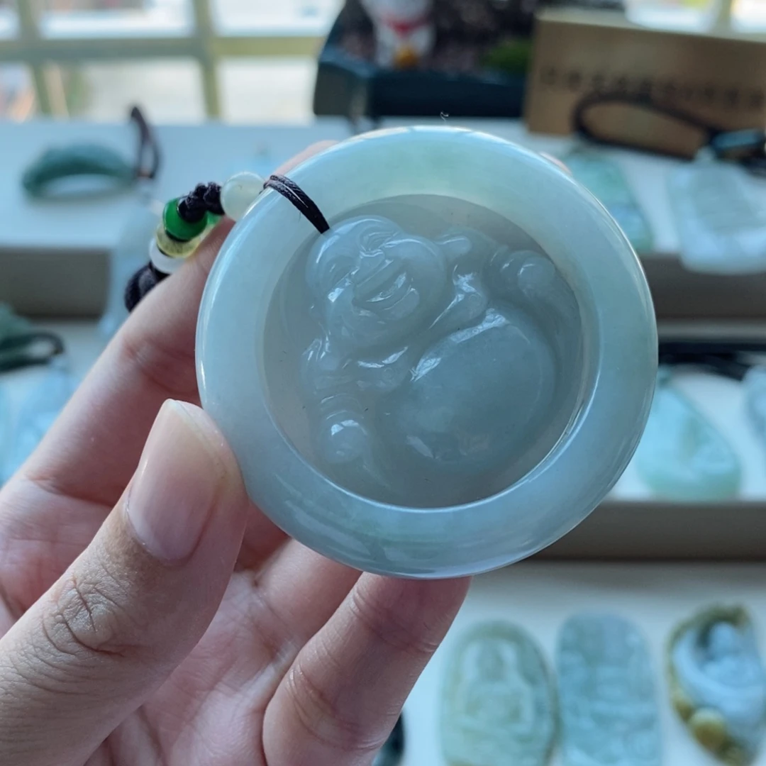 【闪购商品】颈饰未镶嵌翡翠天然缅甸A货翡翠