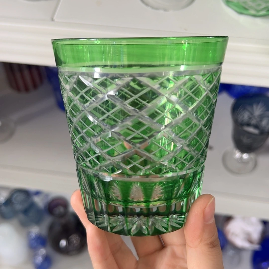 水晶玻璃高脚款微瑕一个