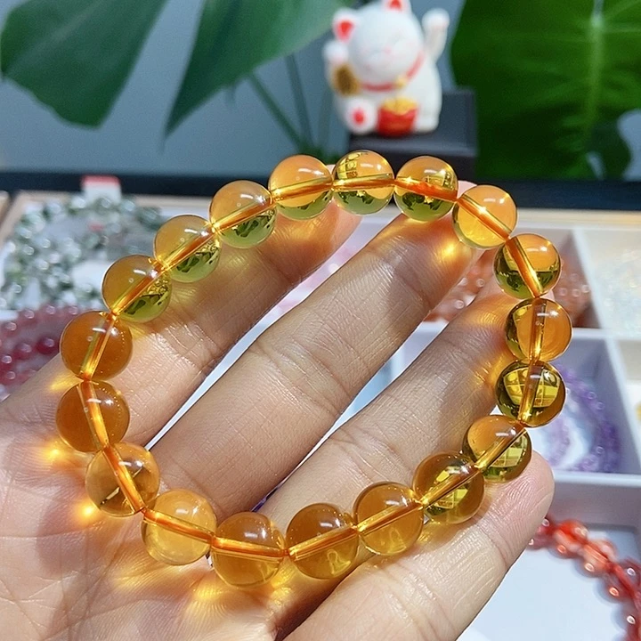 水晶手链未镶嵌黄水晶