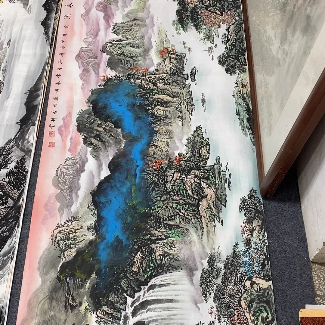 国画画画真的画画