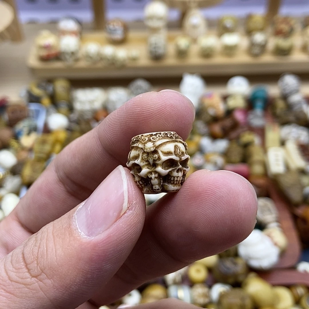 其他鹿骨14毫米三面尸陀林配饰背云