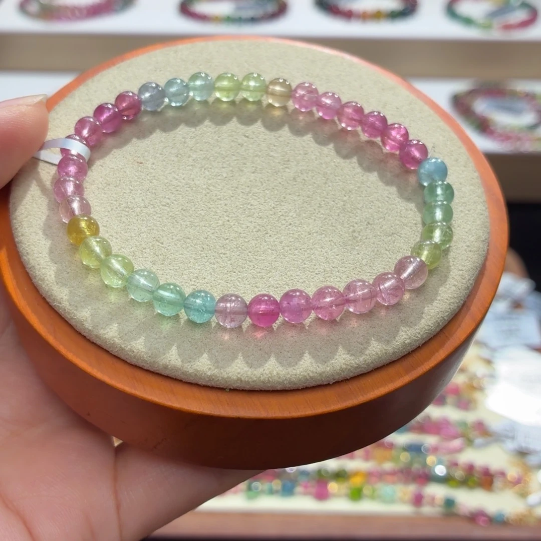 手串碧玺未镶嵌两天看货期