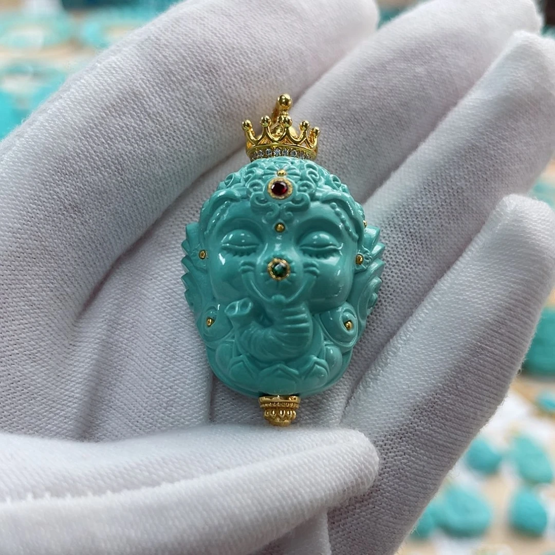 绿松石珠宝奇石未镶嵌