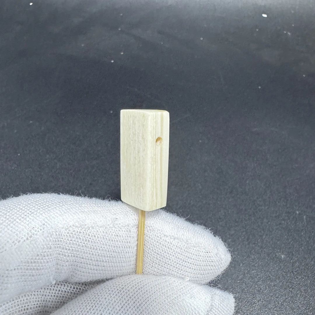 QT0247天然猛犸牙一字三通