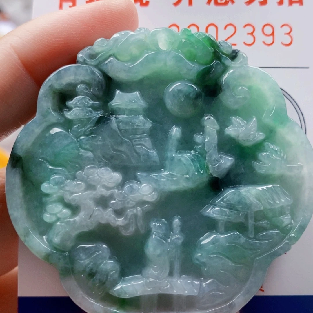 翡翠未镶嵌吊坠(不含链)