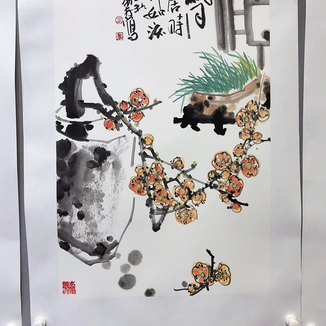 国画亲笔手绘放心去藏
