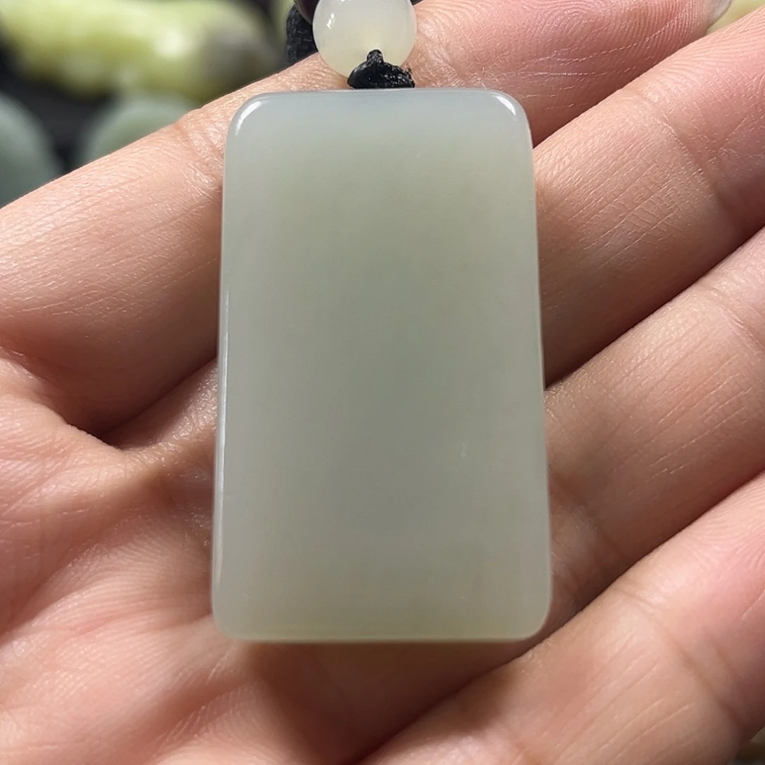 和田玉（青白玉）未镶嵌吊坠(不含链)