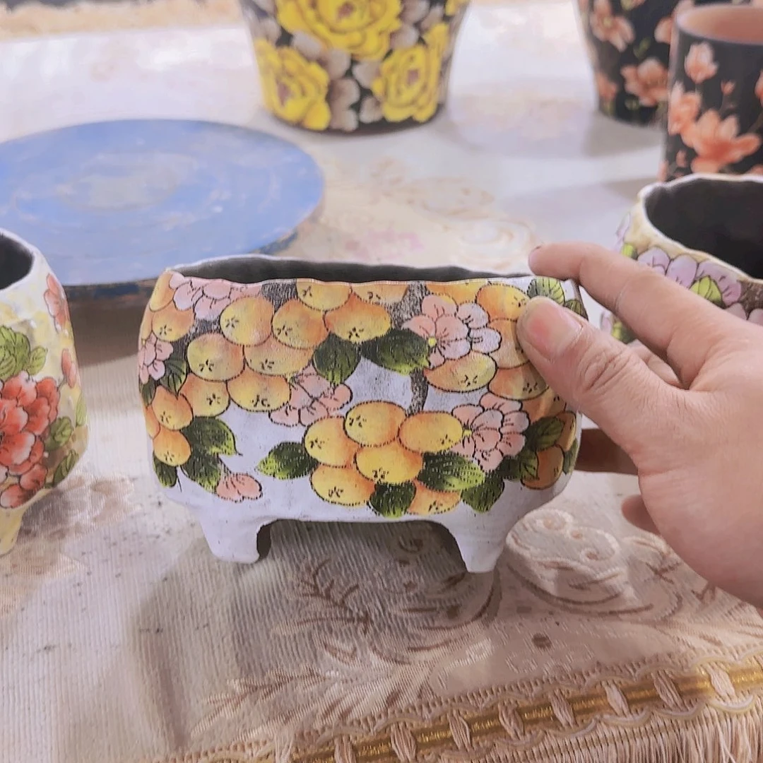 缸佛*陶瓷花盆陶瓷花盆