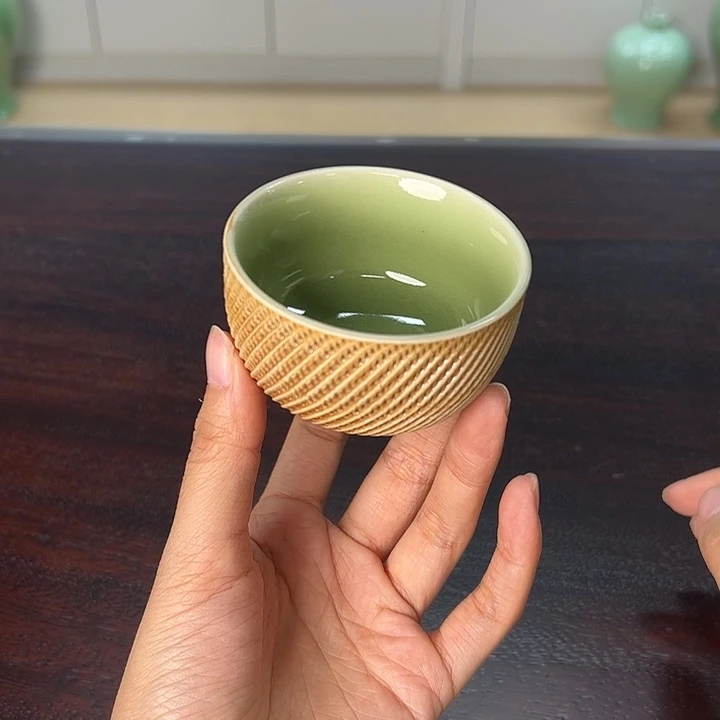 龙泉云间青瓷小米茶器