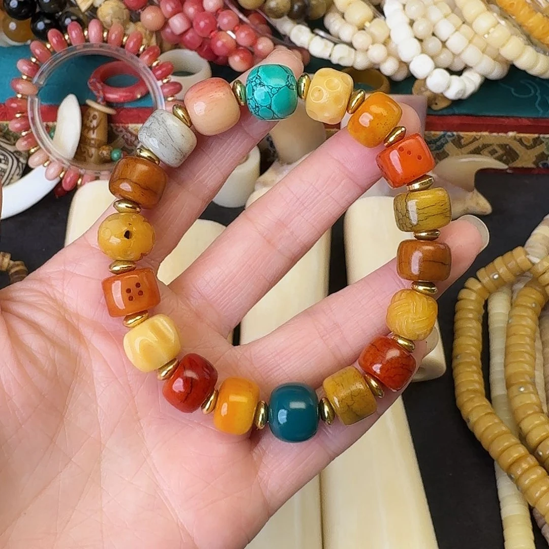 驼骨其他?****?骆驼骨多宝手串