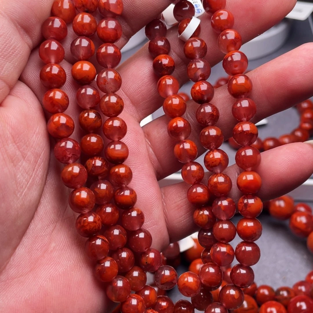 南红玛瑙未镶嵌手串南红瓦西8 mm佛珠