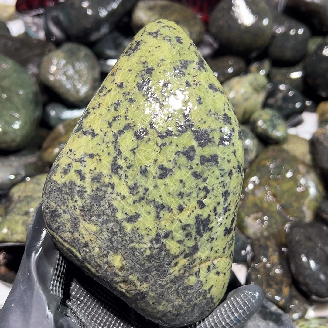 合金蛇纹石玉西藏藏玉药王石啊*