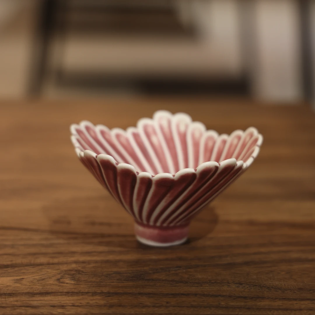 嫣红孔雀餐具碗 12.5cm*7cm KLW018