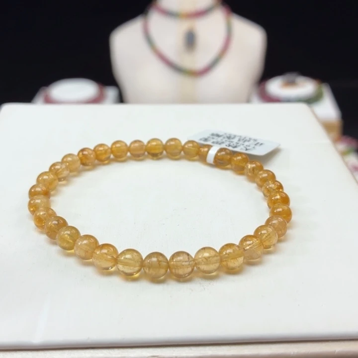 未镶嵌碧玺手链5.5mm±