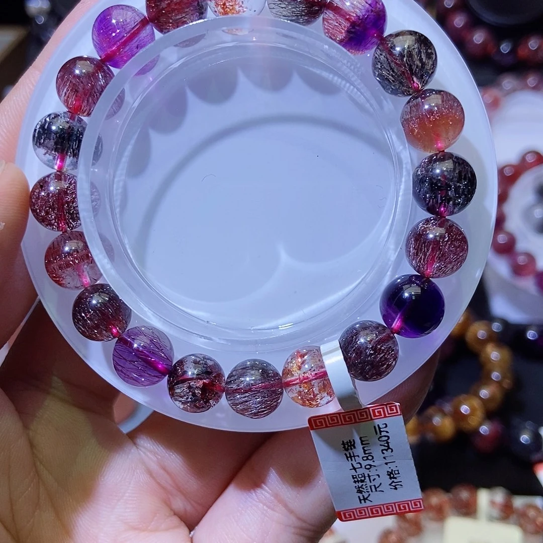 未镶嵌手链水晶黑加仑9.8