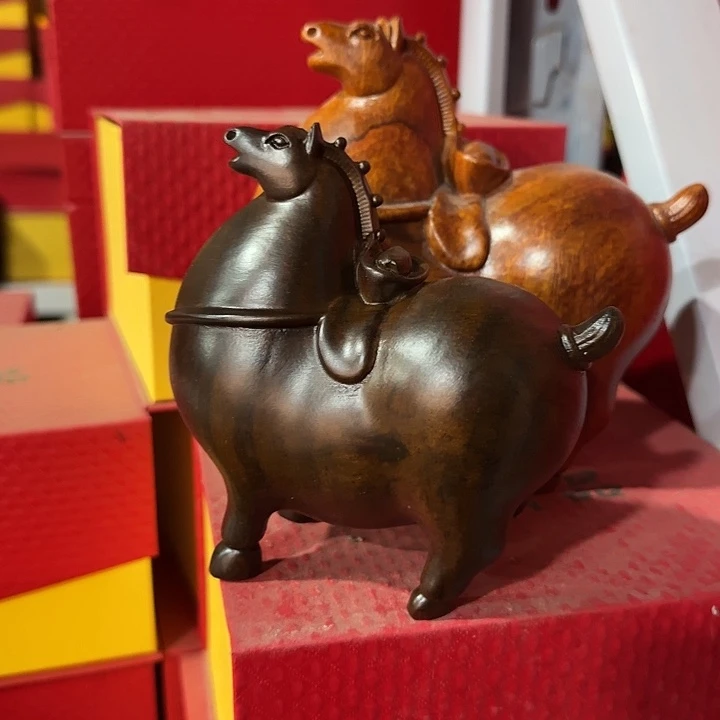 木黑檀木12胖唐马一只