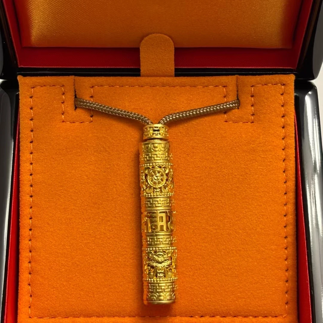 足金【古法随身佛】宫廷黄金黄金随身佛吊坠个性素款经典创意民族风