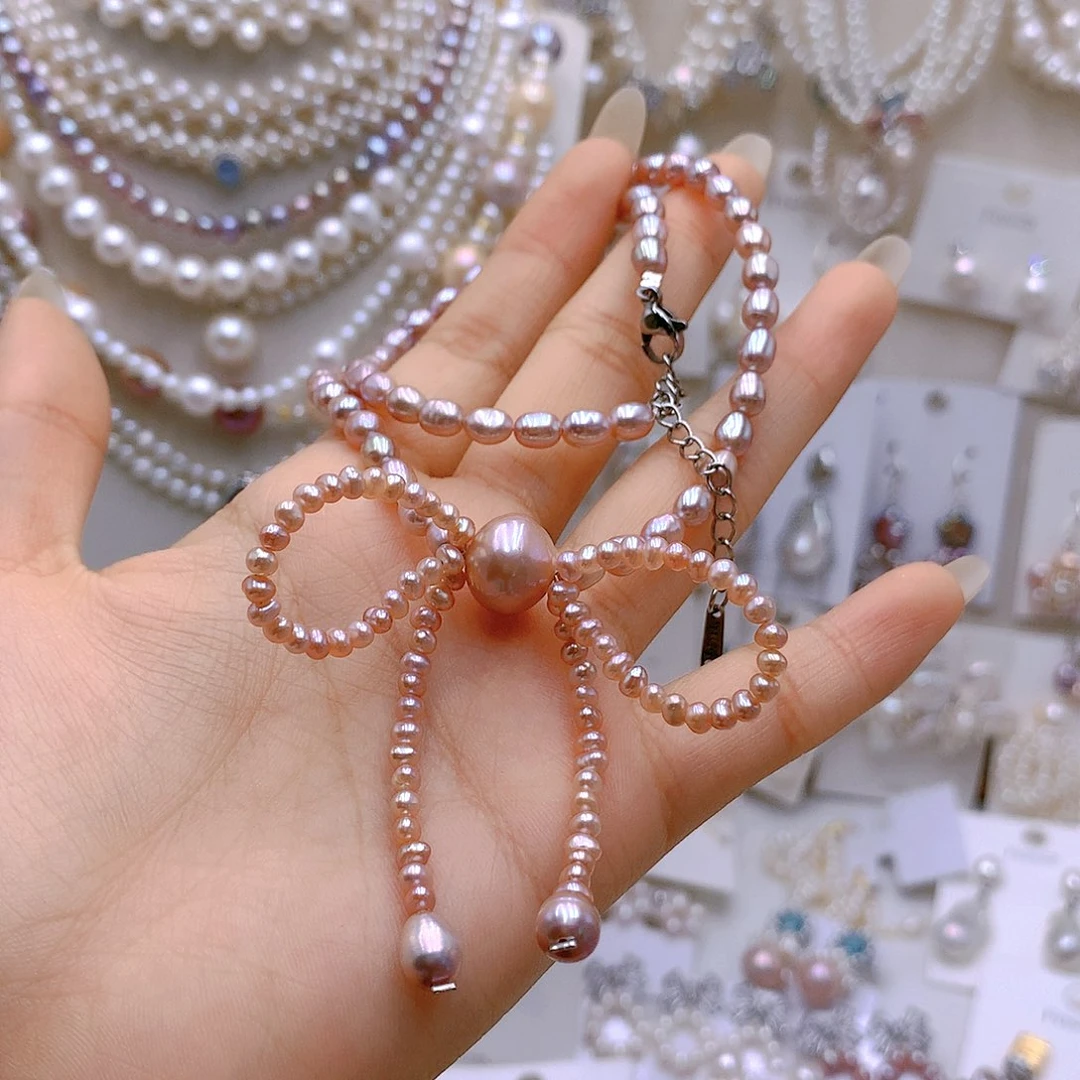 银S925镶嵌耳饰淡水珍珠小***~