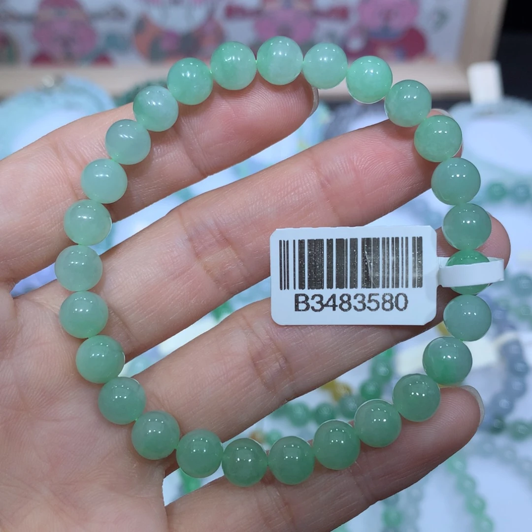 翡翠未镶嵌手链天然
