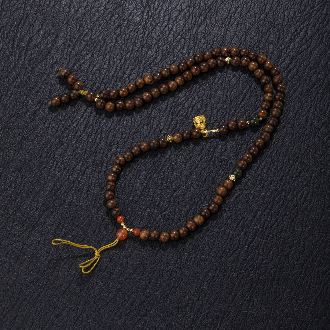 员格格/花梨木多功能万链项链-莲蓬6mm/FXQFC52（多样性发）