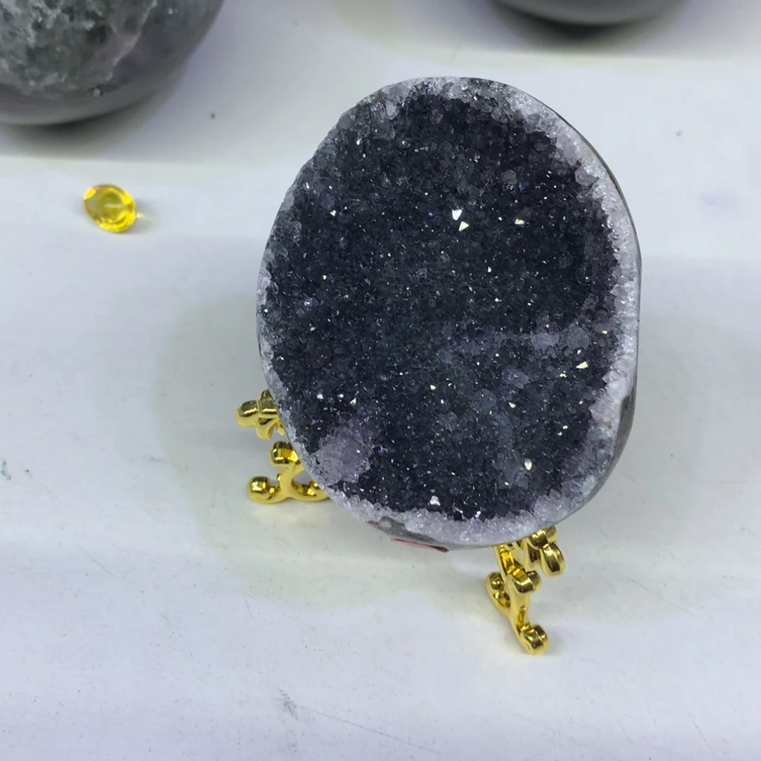 紫晶摆件未镶嵌A****x莹