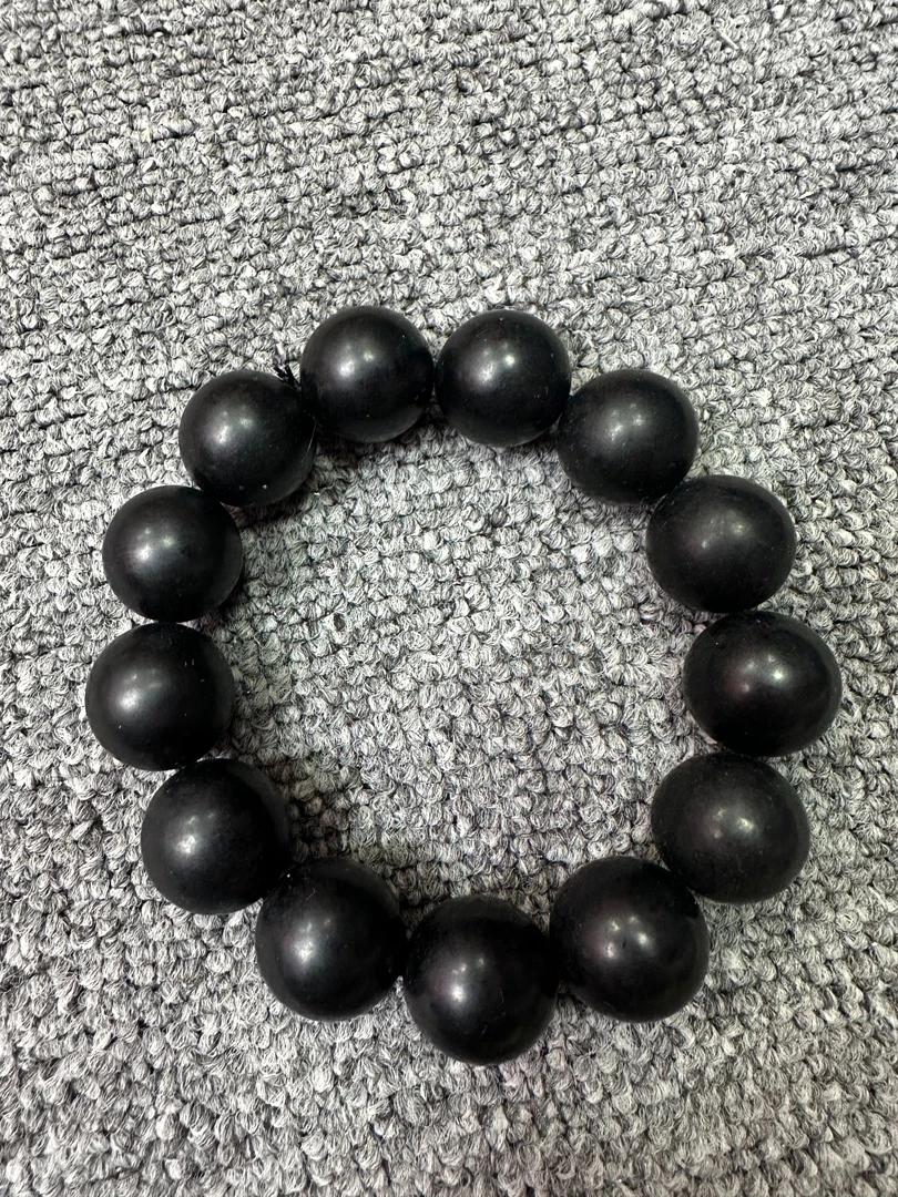 {抖音闪购}和田玉墨玉手串