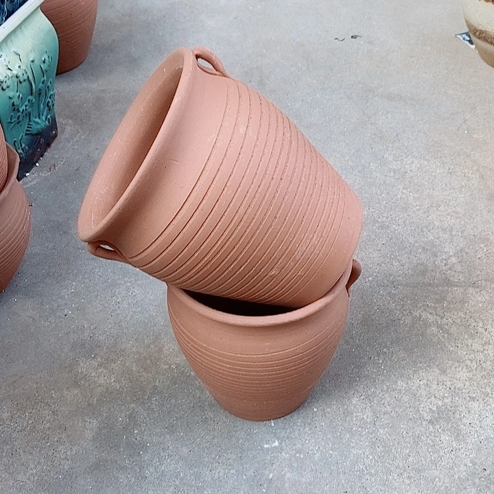 紫砂花盆正品口18高21