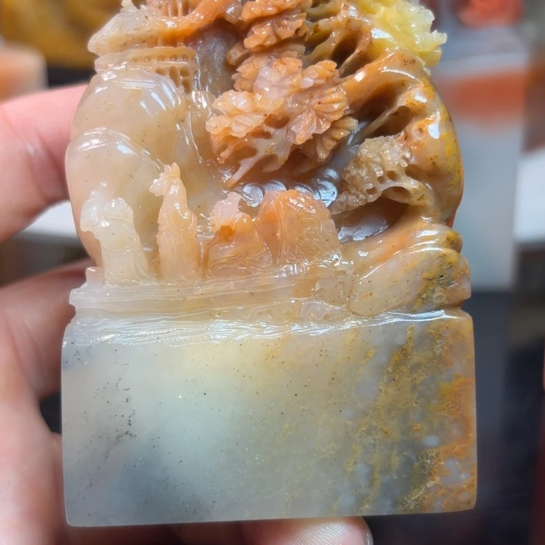 寿山石印石鸡母窝