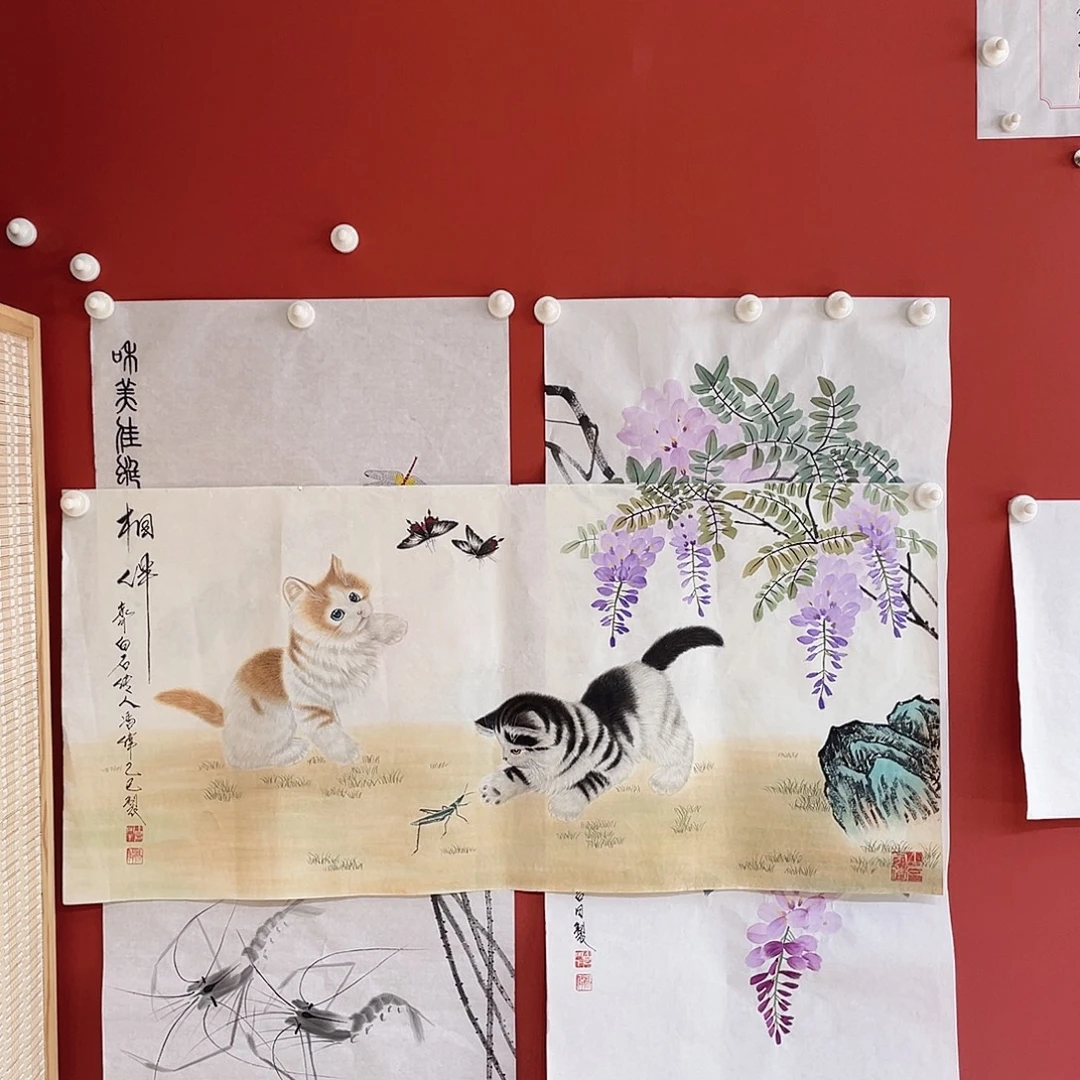 国画冯伟老师手绘国画作品音浩
