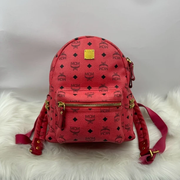 95新 MCM 尔忧中古 MCM经典时尚双肩包2254