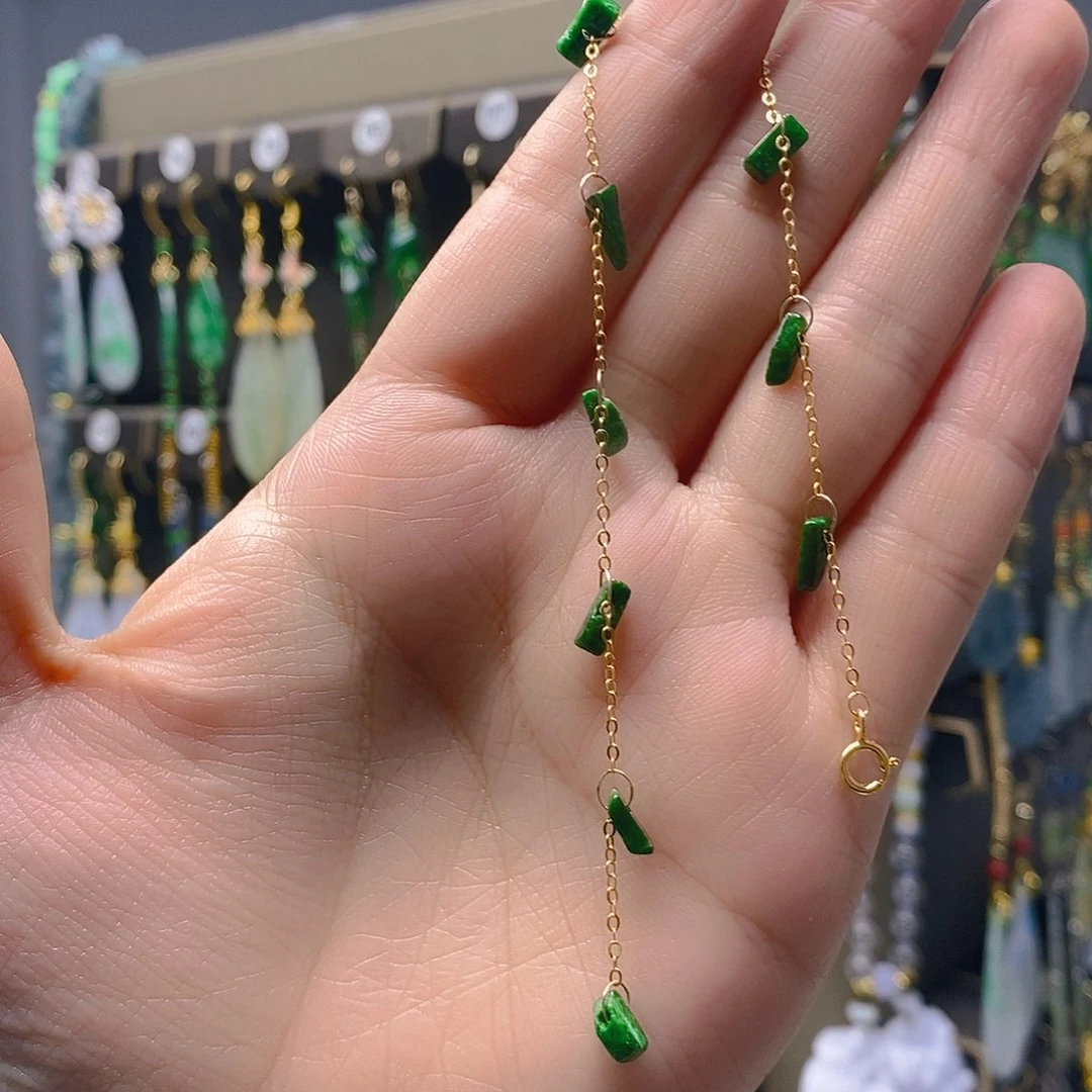 未镶嵌翡翠耳饰翡翠