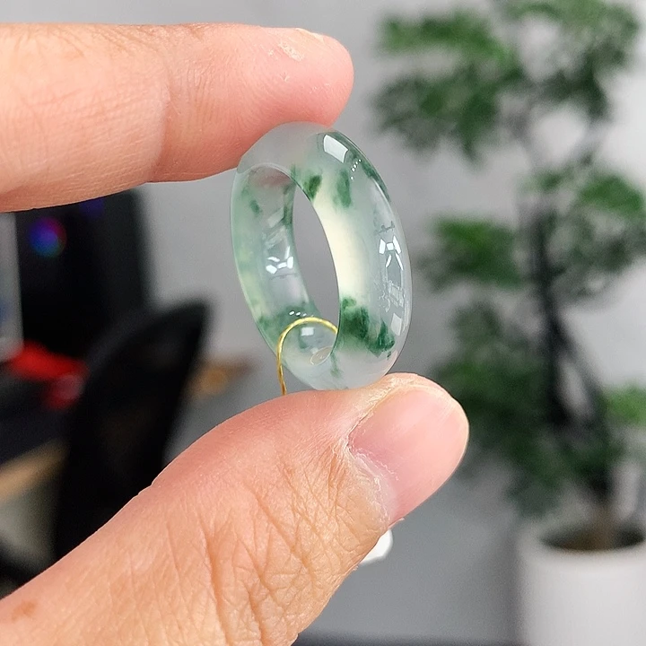 翡翠未镶嵌戒指12-13号