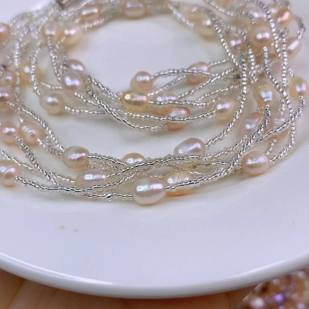 淡水珍珠手绳合金