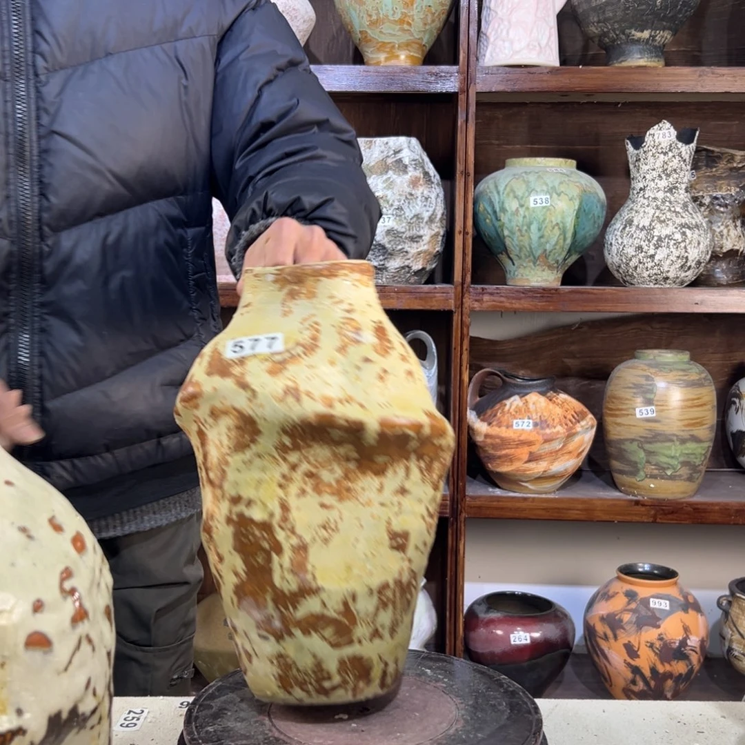 摆件577华庭街上釉面条